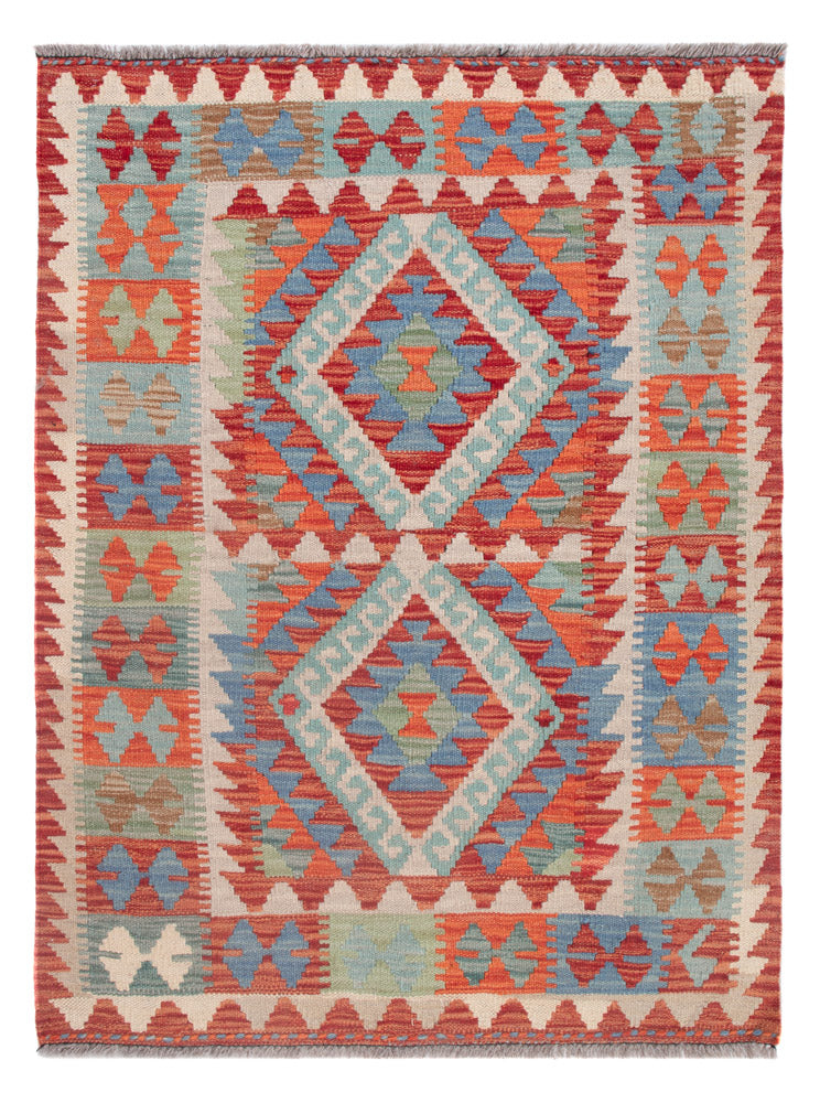 Dywan Kelim - Splash - 113 x 89 cm - wielokolorowy