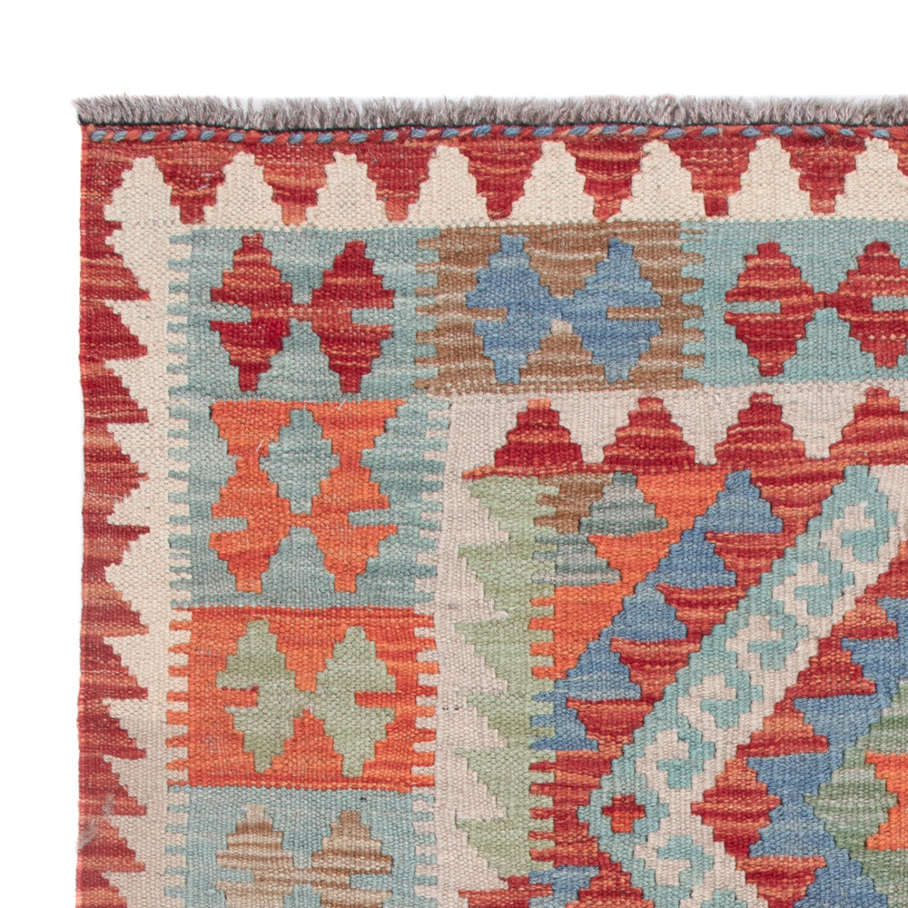 Dywan Kelim - Splash - 113 x 89 cm - wielokolorowy