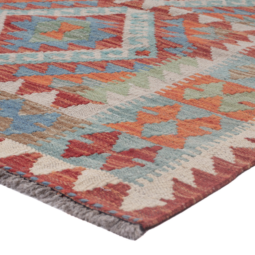 Dywan Kelim - Splash - 113 x 89 cm - wielokolorowy