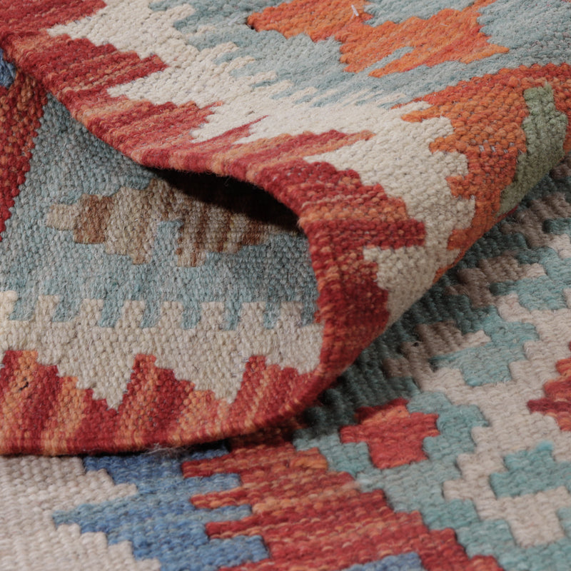 Dywan Kelim - Splash - 113 x 89 cm - wielokolorowy