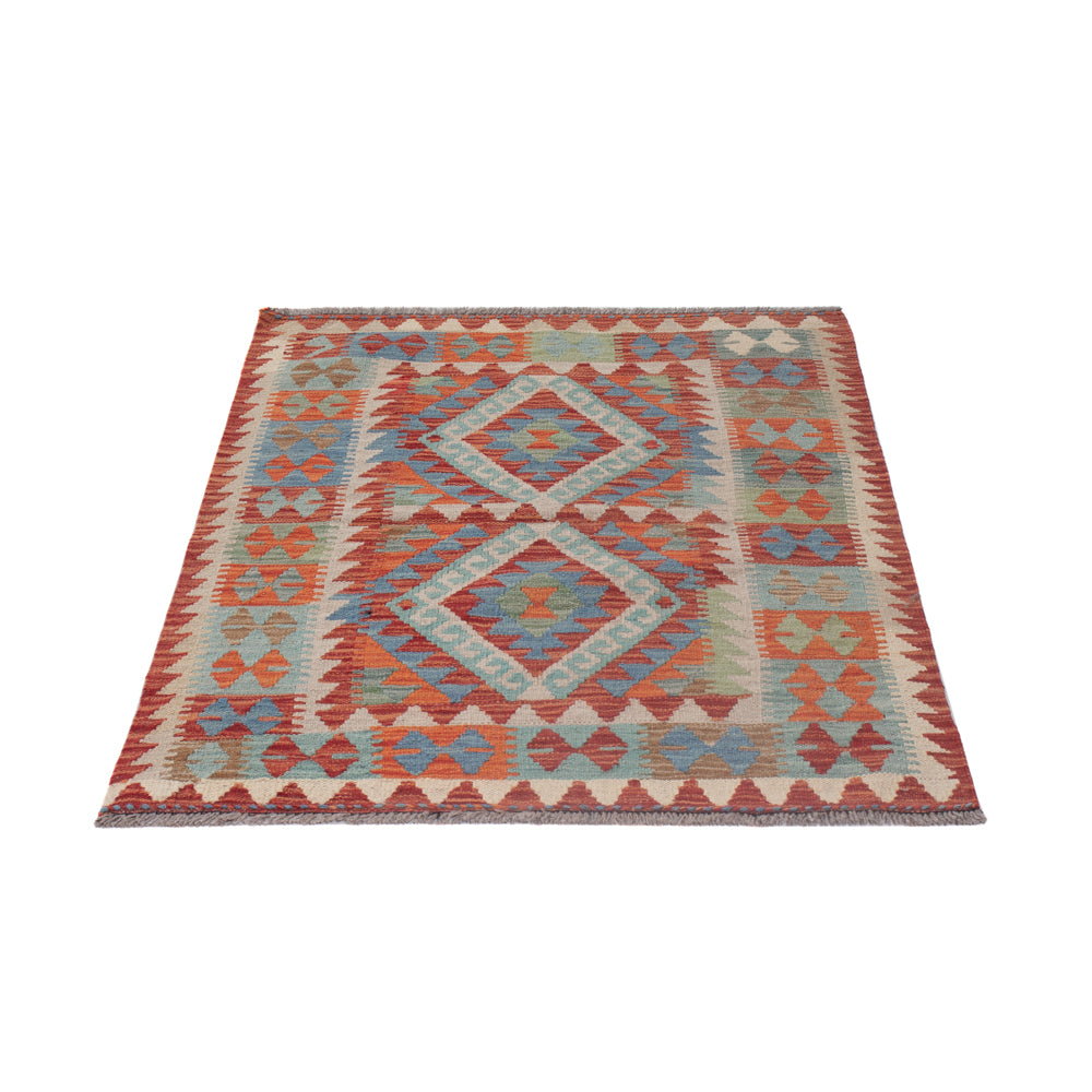 Dywan Kelim - Splash - 113 x 89 cm - wielokolorowy