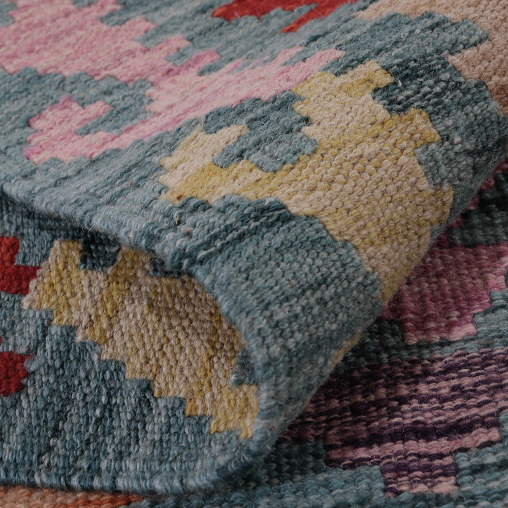 Dywan Kelim - Splash - 127 x 74 cm - wielokolorowy