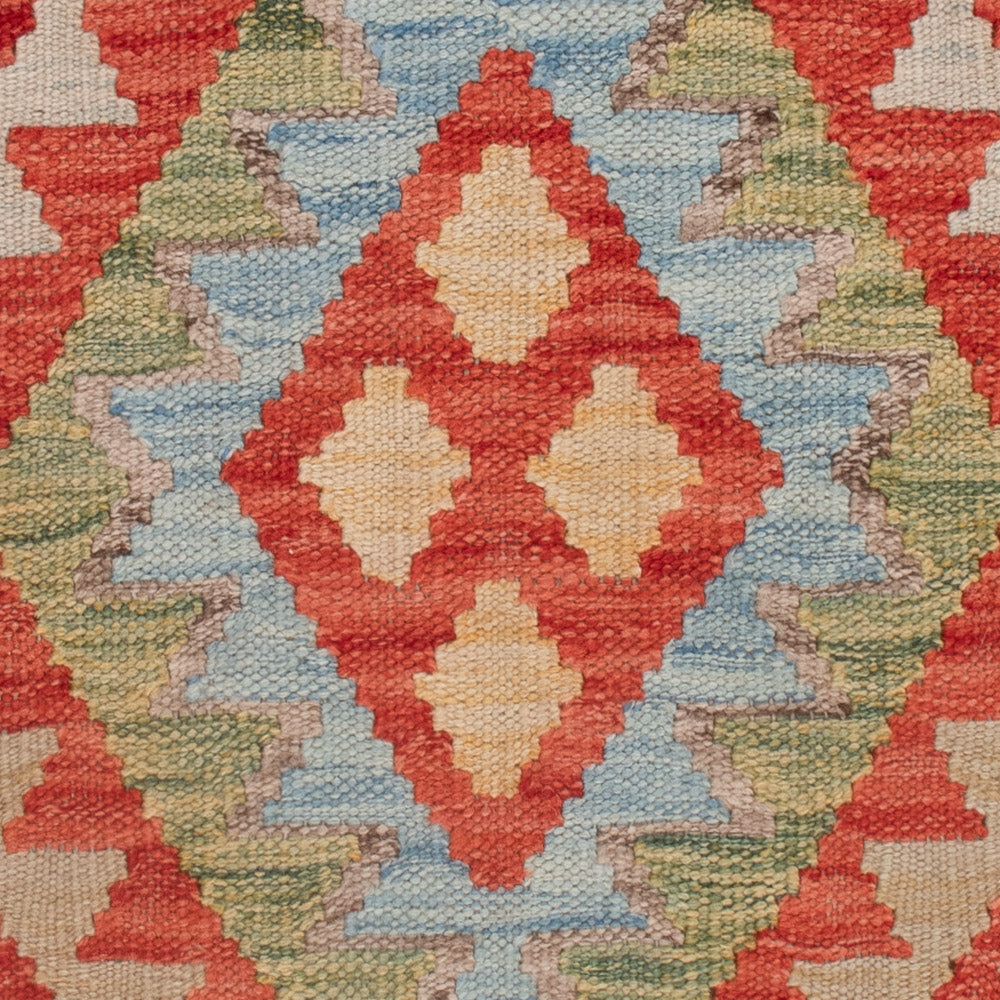 Dywan Kelim - Splash - 152 x 78 cm - wielokolorowy