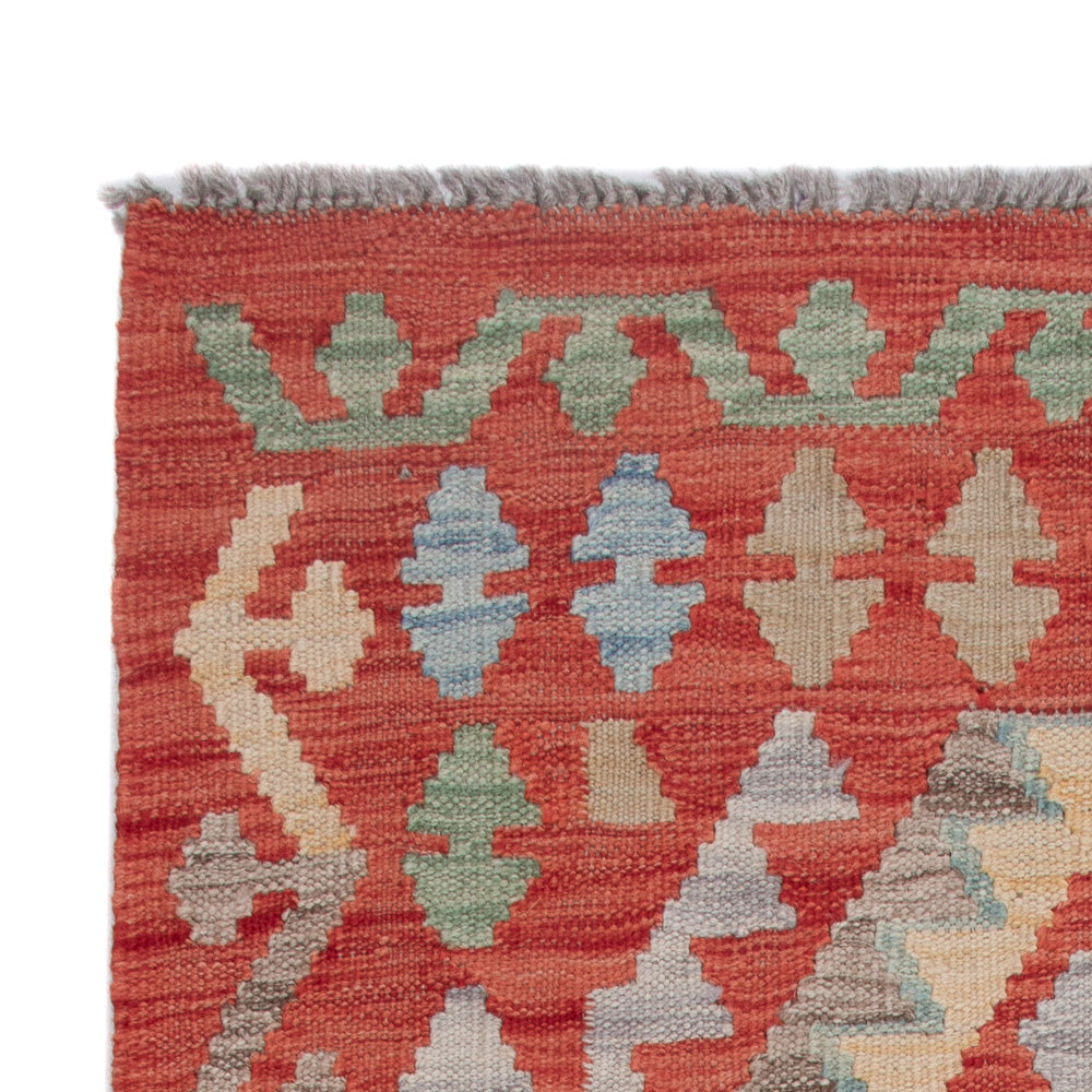 Dywan Kelim - Splash - 152 x 78 cm - wielokolorowy