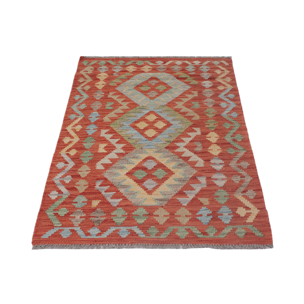 Dywan Kelim - Splash - 152 x 78 cm - wielokolorowy