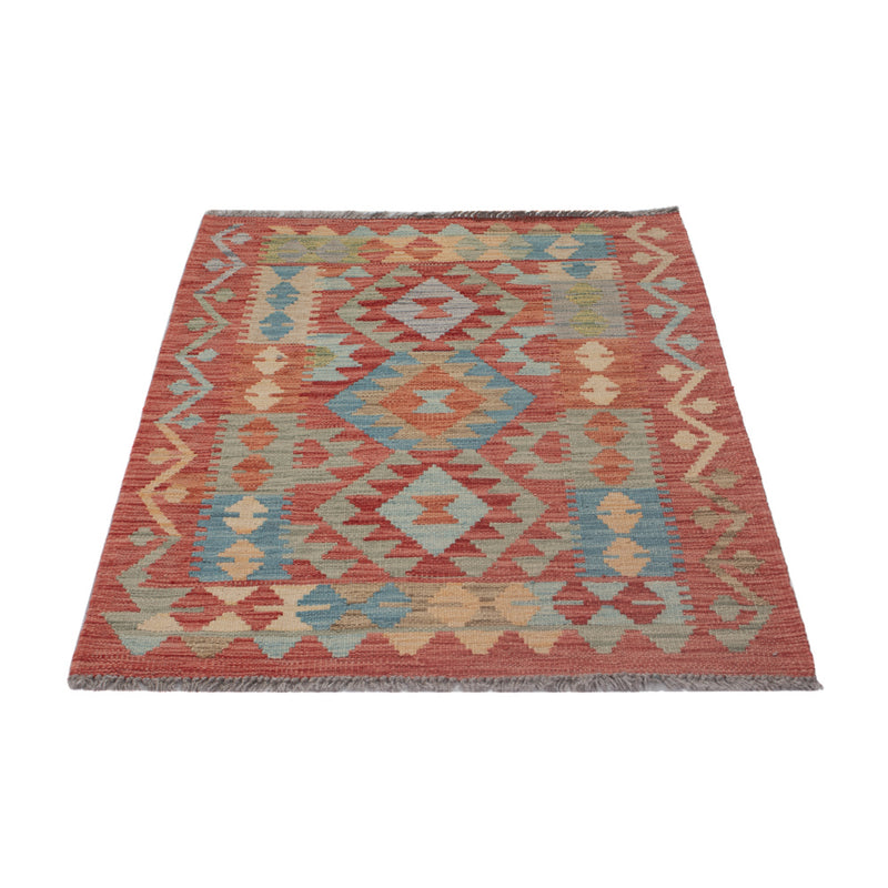 Kelim Teppich - Splash - 108 x 76 cm - mehrfarbig