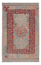 Dywan Kelim - Splash - 119 x 77 cm - wielokolorowy