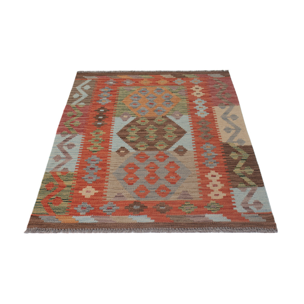 Kelim Teppich - Splash - 131 x 83 cm - mehrfarbig