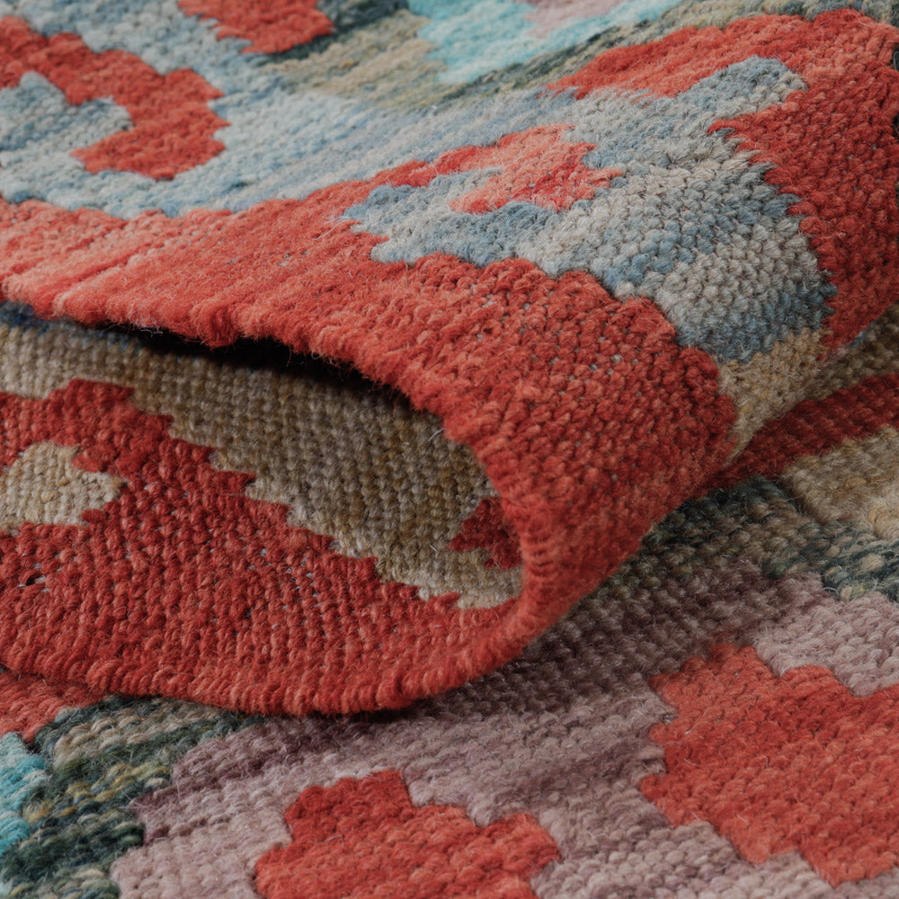 Dywan Kelim - Splash - 124 x 72 cm - wielokolorowy