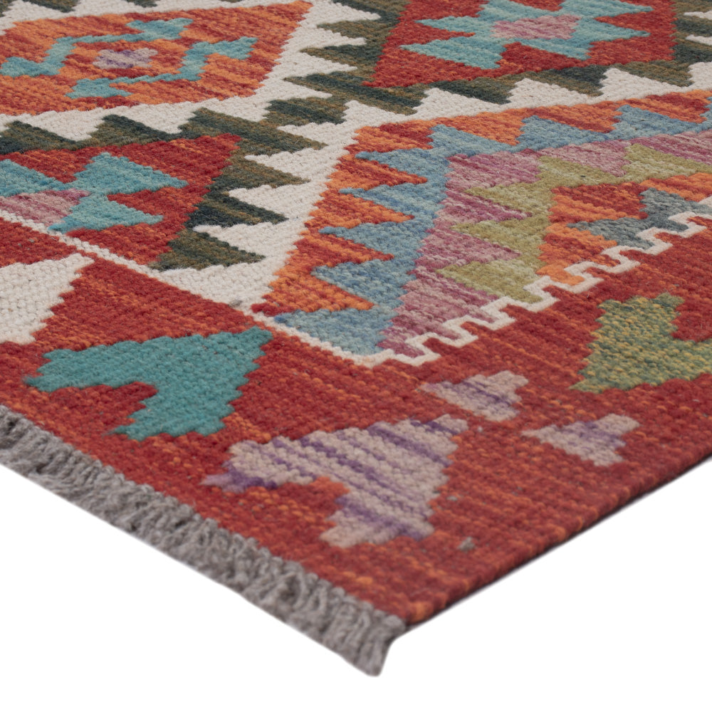 Dywan Kelim - Splash - 123 x 89 cm - wielokolorowy