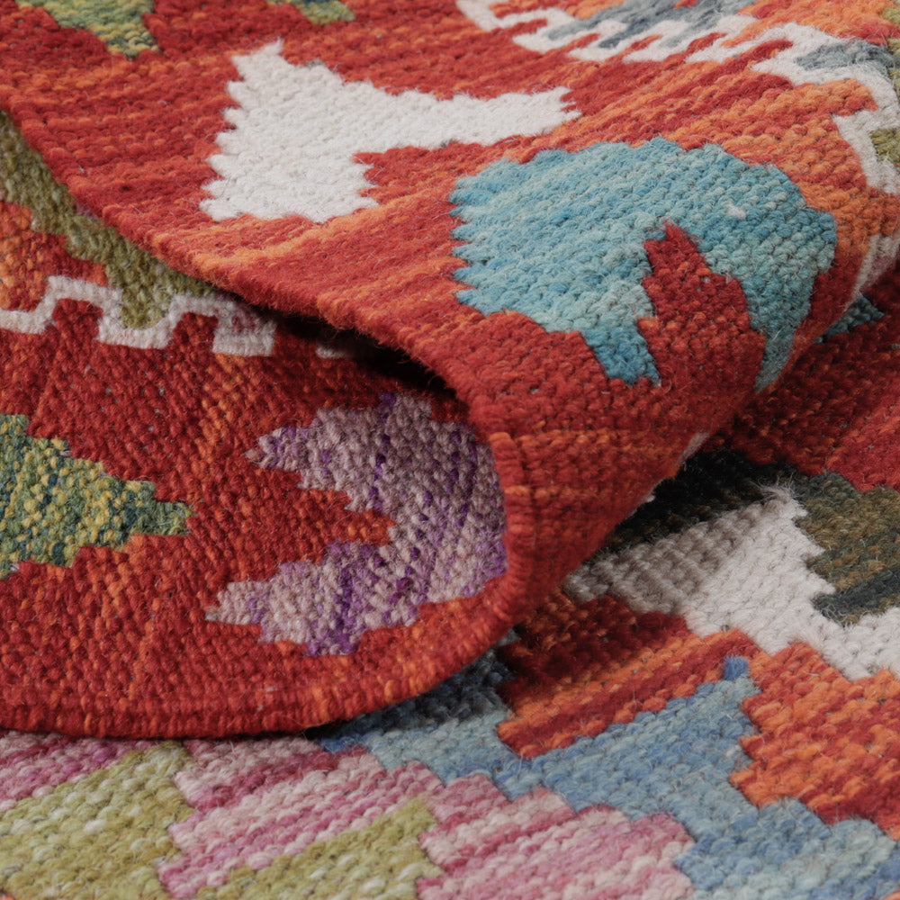 Dywan Kelim - Splash - 123 x 89 cm - wielokolorowy