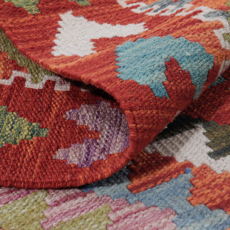 Dywan Kelim - Splash - 123 x 89 cm - wielokolorowy