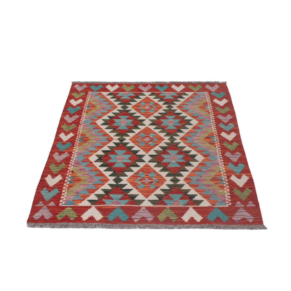 Dywan Kelim - Splash - 123 x 89 cm - wielokolorowy