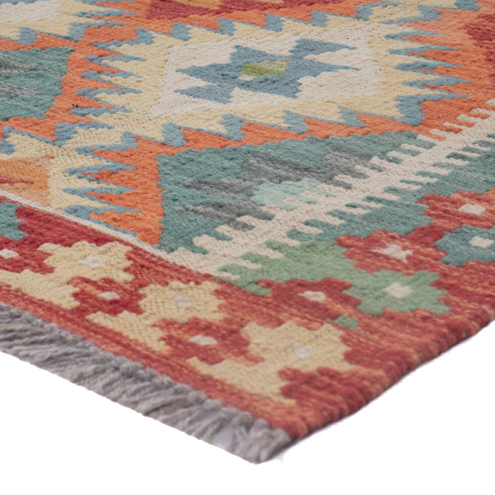 Dywan Kelim - Splash - 124 x 86 cm - wielokolorowy