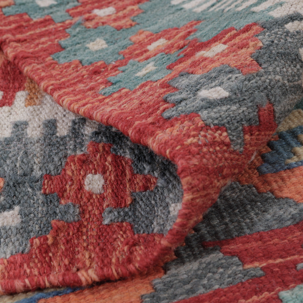 Dywan Kelim - Splash - 124 x 86 cm - wielokolorowy