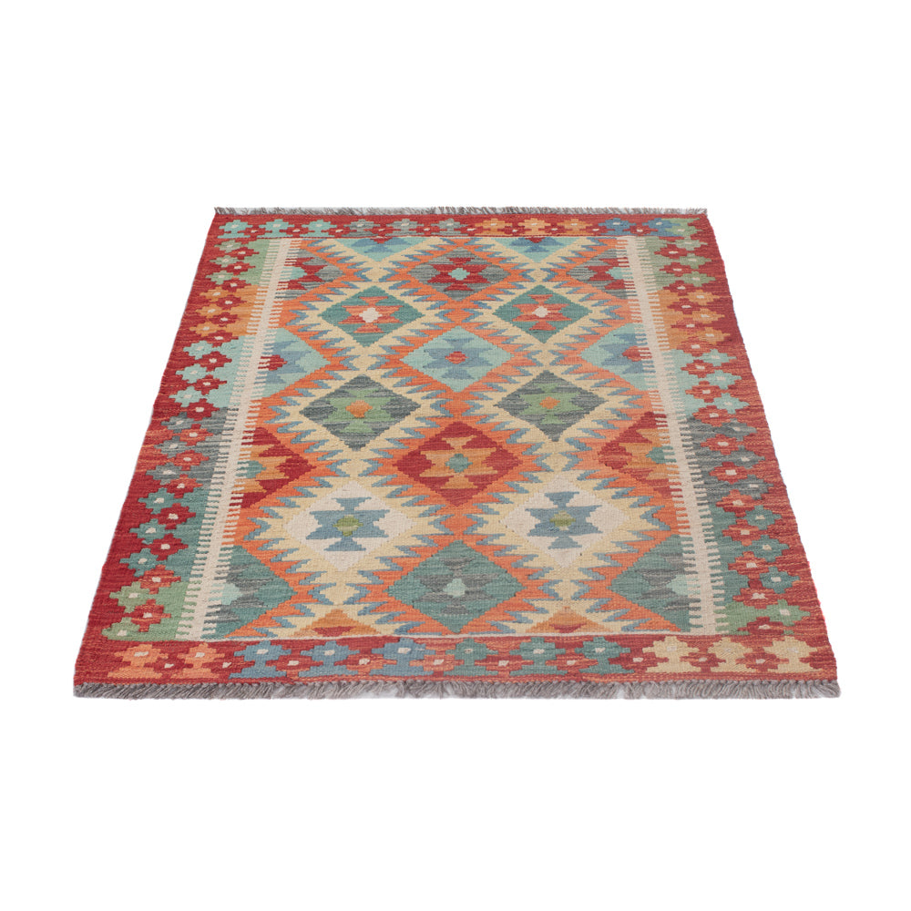 Dywan Kelim - Splash - 124 x 86 cm - wielokolorowy