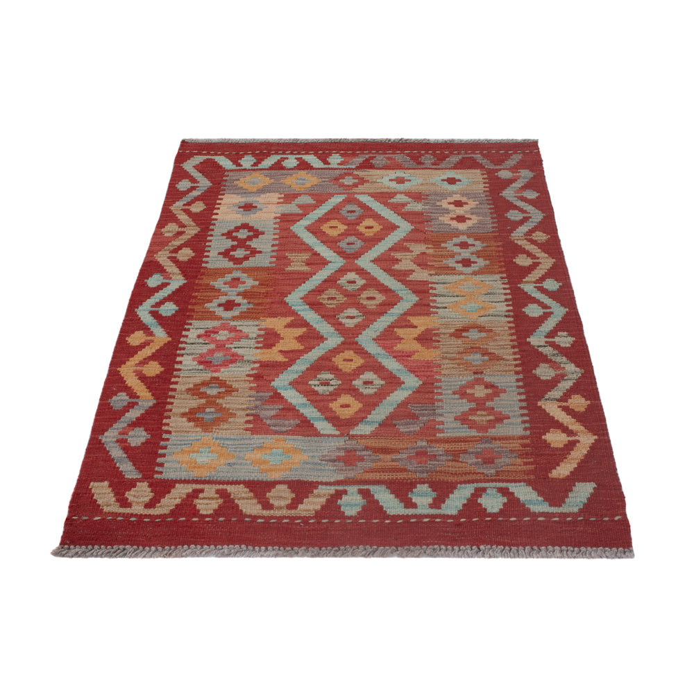 Kelim Teppich - Splash - 123 x 79 cm - mehrfarbig