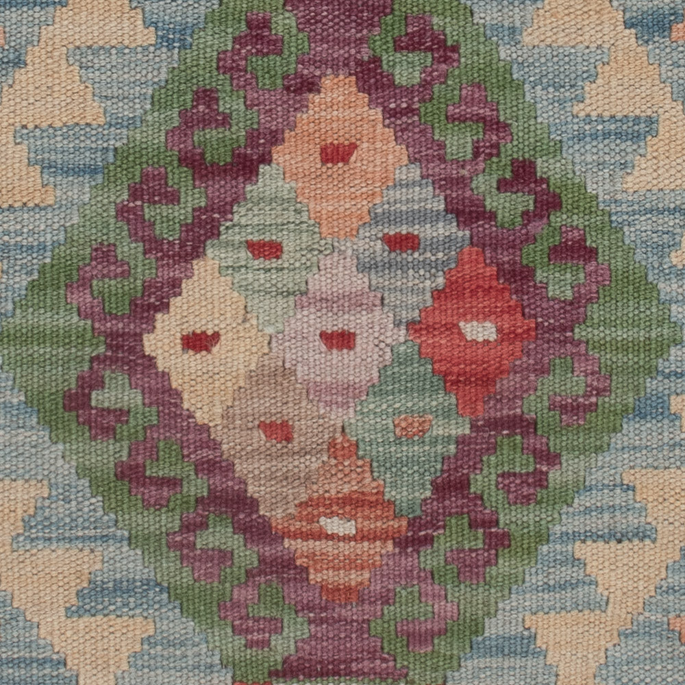 Dywan Kelim - Splash - 128 x 89 cm - wielokolorowy