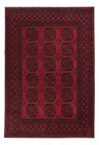 Afghan Teppich - Filpa - 288 x 197 cm - dunkelrot