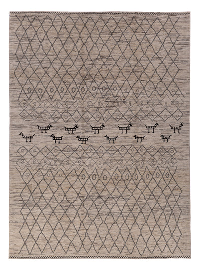 Dywan berberyjski 250x347cm - Dywan wełniany