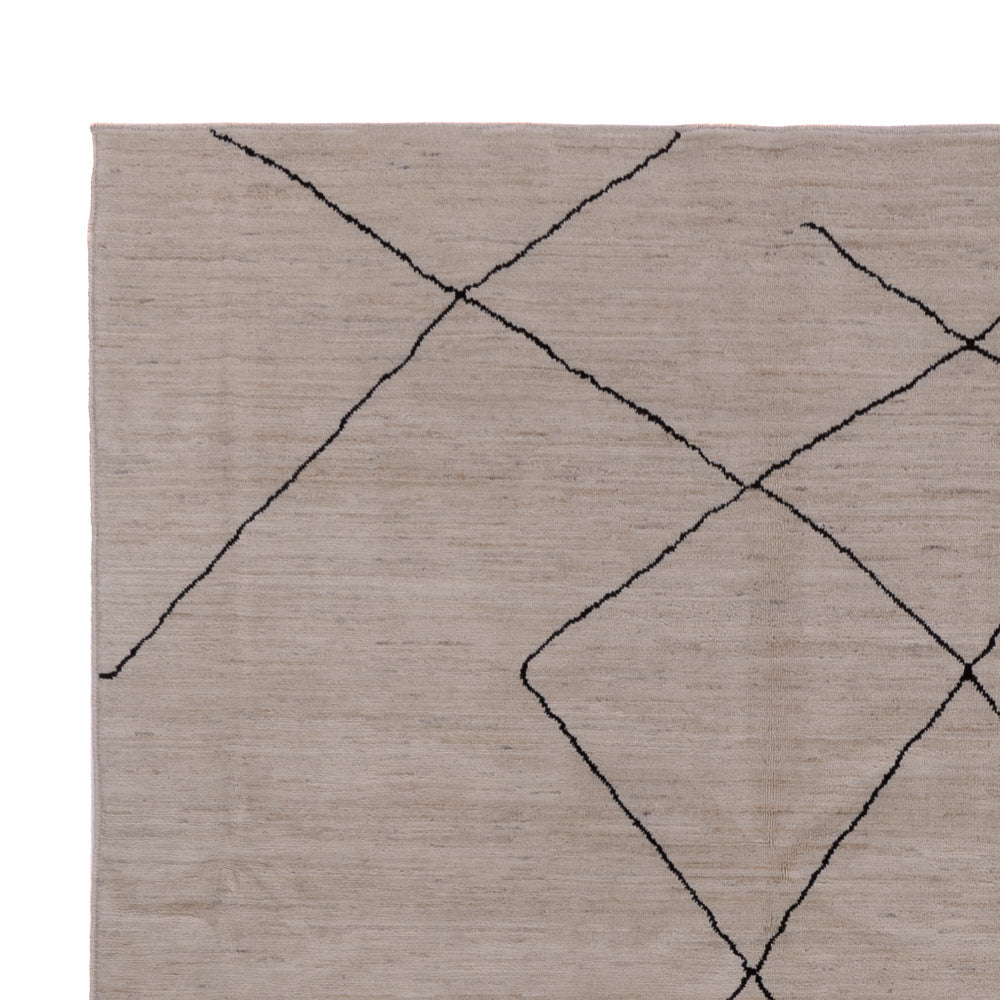 Dywan berberyjski - 345 x 247 cm - szary