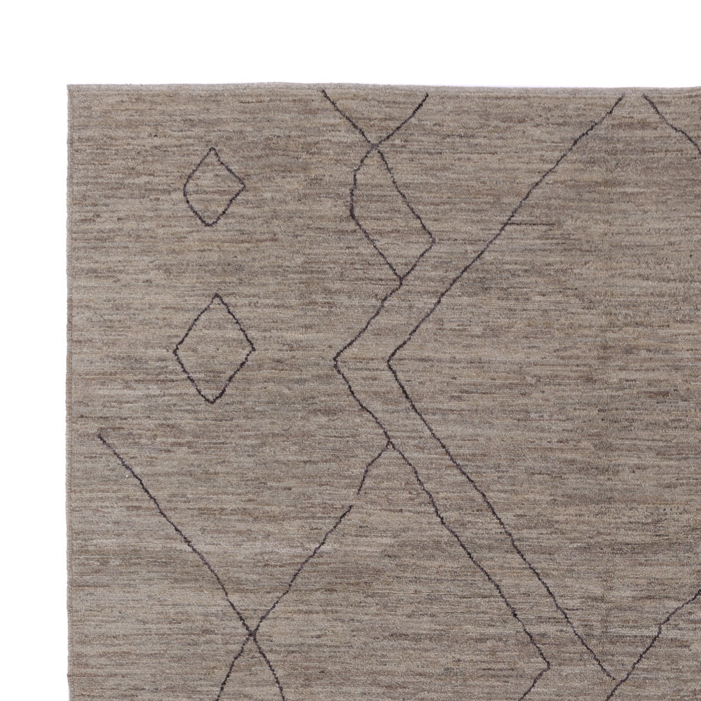 Dywan berberyjski - 347 x 256 cm - szary