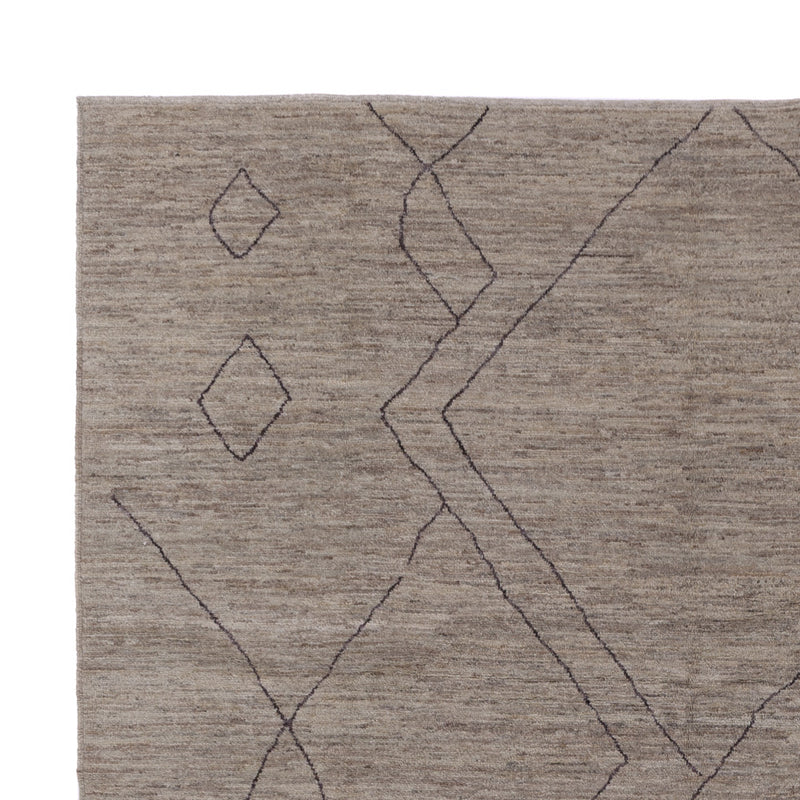 Dywan berberyjski - 347 x 256 cm - szary