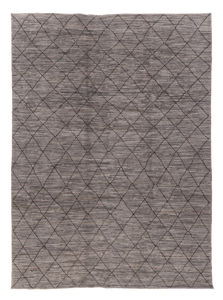 Dywan berberyjski - 344 x 256 cm - ciemnoszary