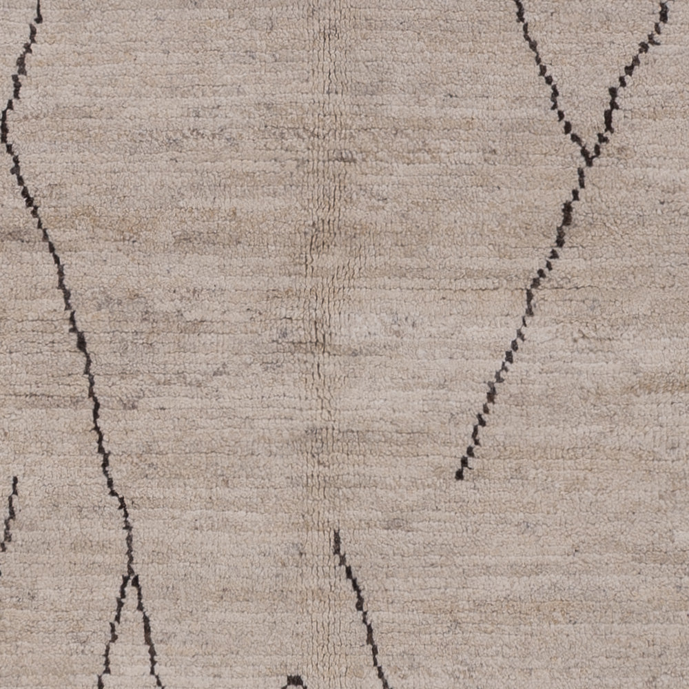 Dywan berberyjski - 239 x 172 cm - jasnoszary