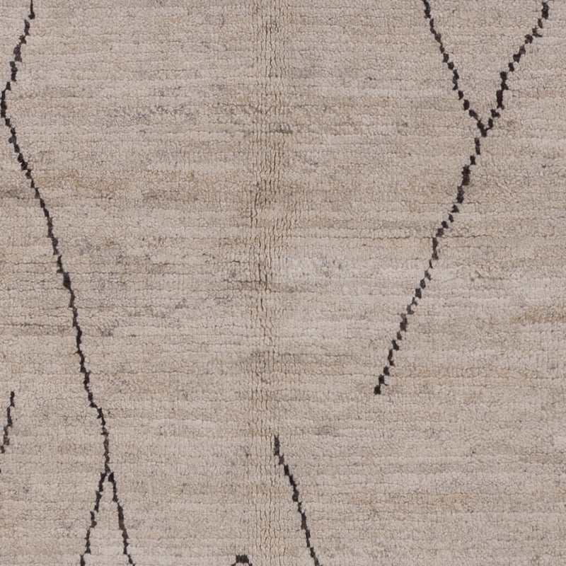 Dywan berberyjski - 239 x 172 cm - jasnoszary