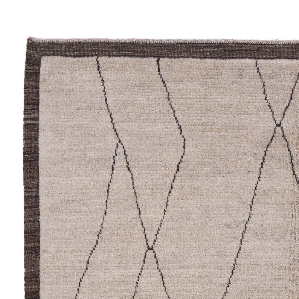 Dywan berberyjski - 239 x 172 cm - jasnoszary