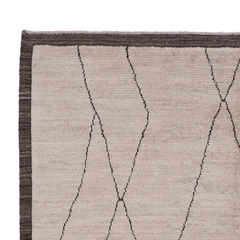 Dywan berberyjski - 239 x 172 cm - jasnoszary