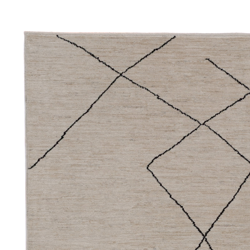 Dywan berberyjski - 235 x 175 cm - szary