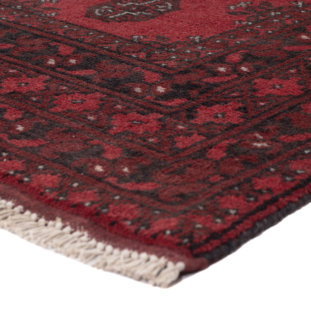 Läufer Afghan - Filpa - 197 x 101 cm - dunkelrot