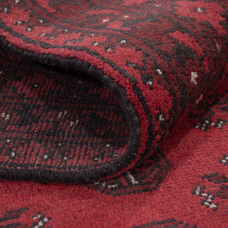 Läufer Afghan - Filpa - 197 x 101 cm - dunkelrot