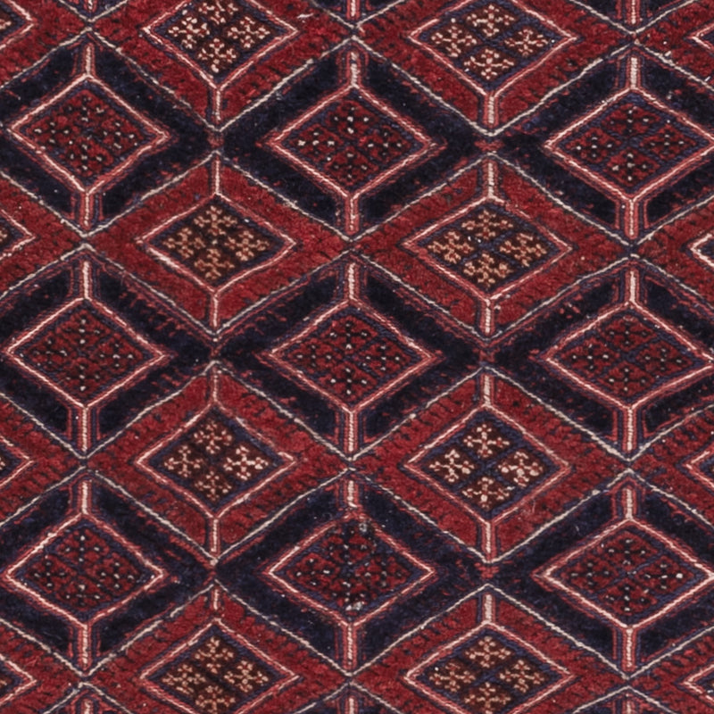 Kelim Teppich - Oriental quadratisch  - 187 x 161 cm - dunkelrot