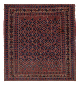 Läufer Kelim - Oriental - 180 x 173 cm - dunkelbeige