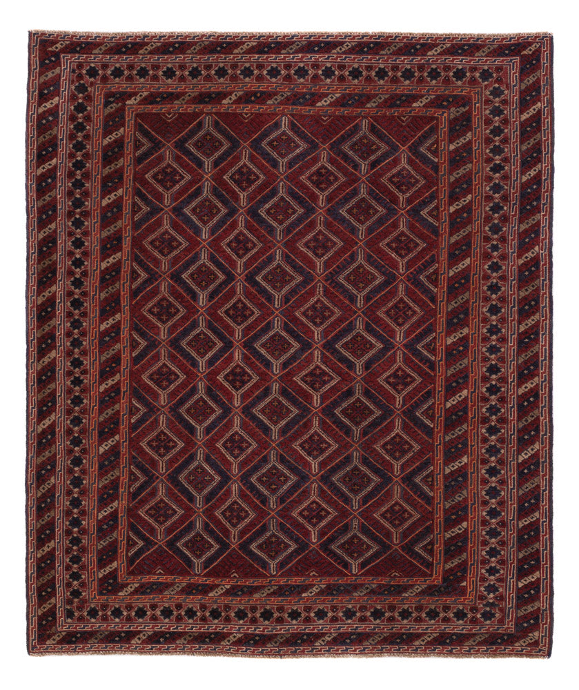 Läufer Kelim - Oriental - 177 x 156 cm - dunkelbeige