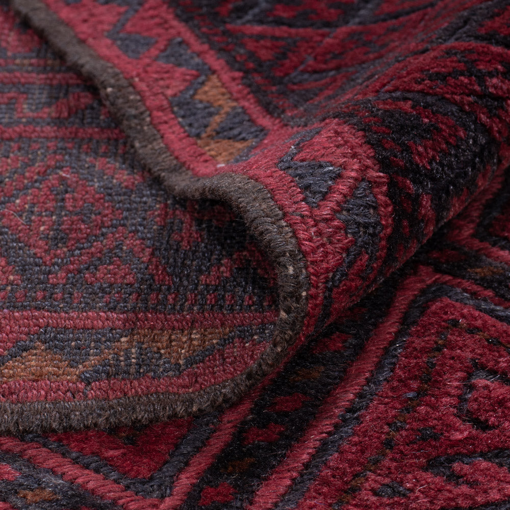 Kelim Teppich - Oriental - 185 x 153 cm - dunkelrot