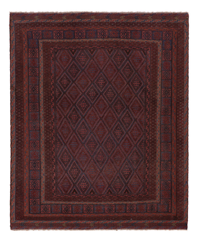 Kelim Teppich - Oriental - 202 x 170 cm - dunkelbeige