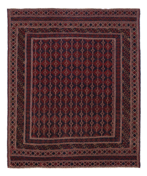 Kelim Teppich - Oriental - 190 x 160 cm - dunkelbeige