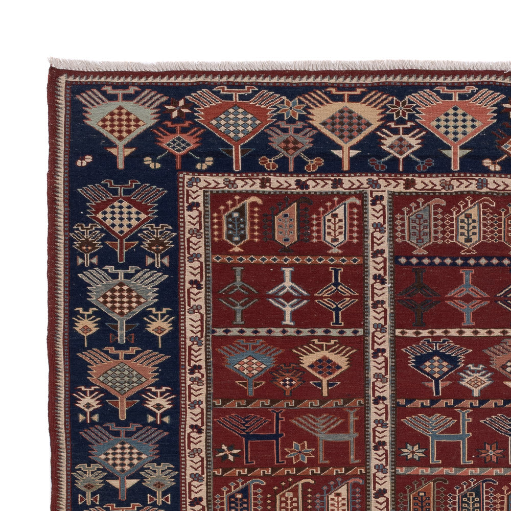 Dywan Kelim - Orientalny - Soumak - 236 x 178 cm - rdza