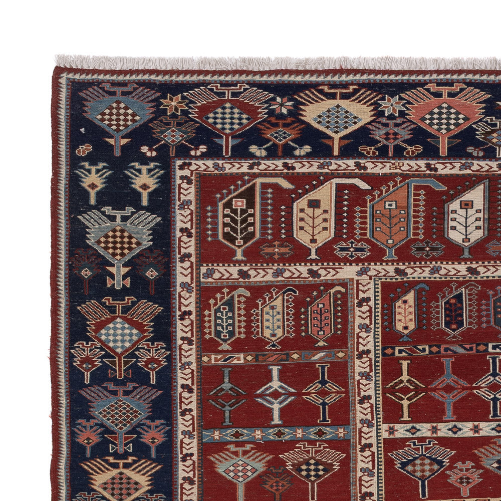 Dywan Kelim - Orientalny - Soumak - 242 x 188 cm - rdza