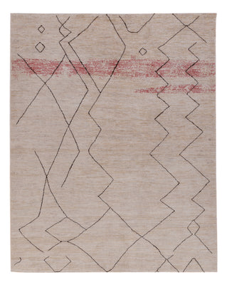 Dywan berberyjski - 211 x 165 cm - jasnoszary