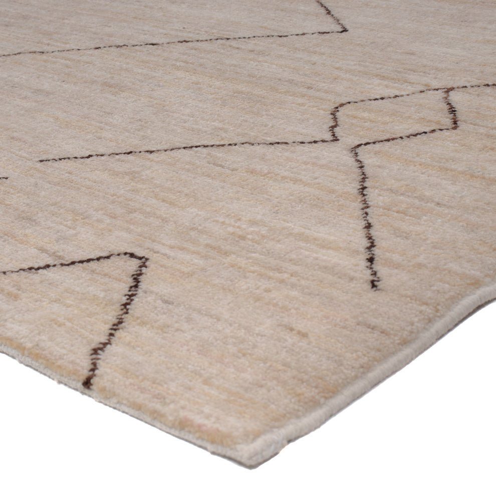 Dywan berberyjski - 211 x 165 cm - jasnoszary