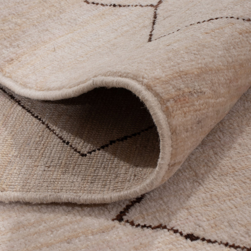 Dywan berberyjski - 211 x 165 cm - jasnoszary