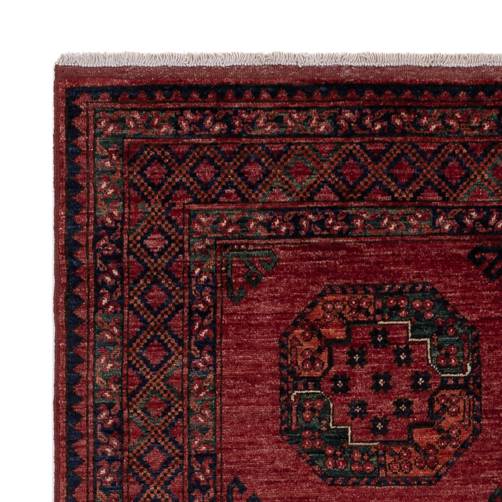 Dywan afgański - 202 x 155 cm - czerwony