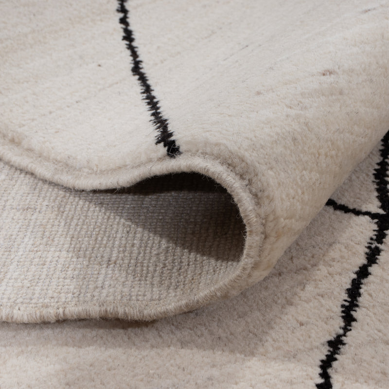 Dywan berberyjski - 204 x 150 cm - jasnoszary