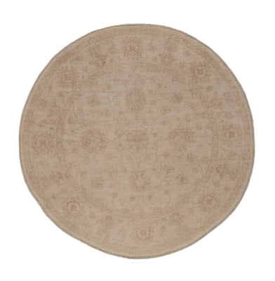 Ziegler Teppich rund  - 148 x 148 cm - hellbeige