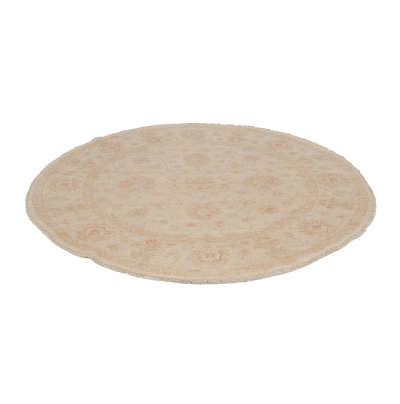 Ziegler Teppich rund  - 148 x 148 cm - hellbeige